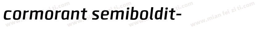 cormorant semiboldit字体转换